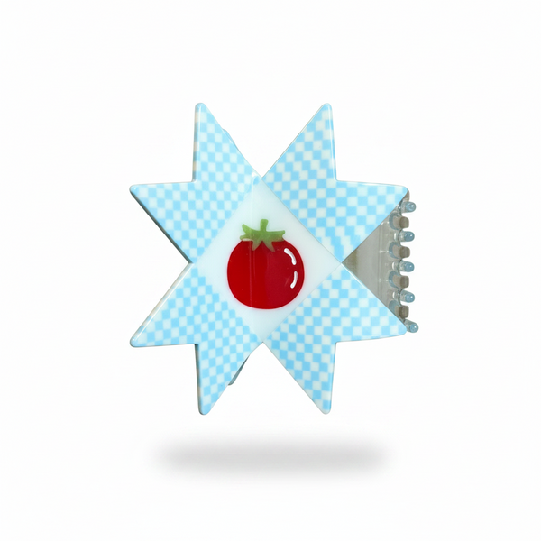 CHUNKS Hair Claw Clip - Tomato Quilt
