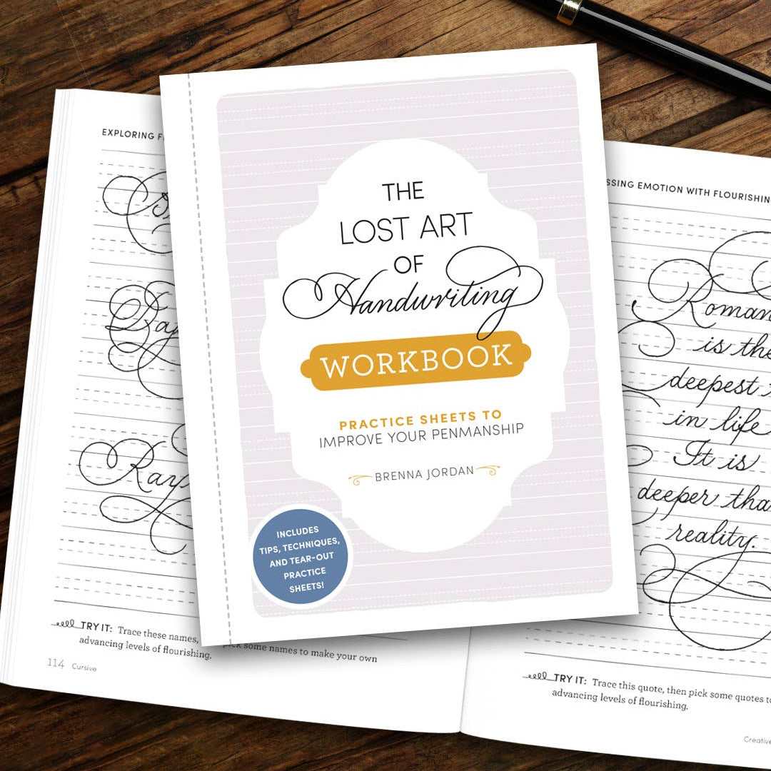 Lost Art of Handwriting Workbook by Brenna Jordan