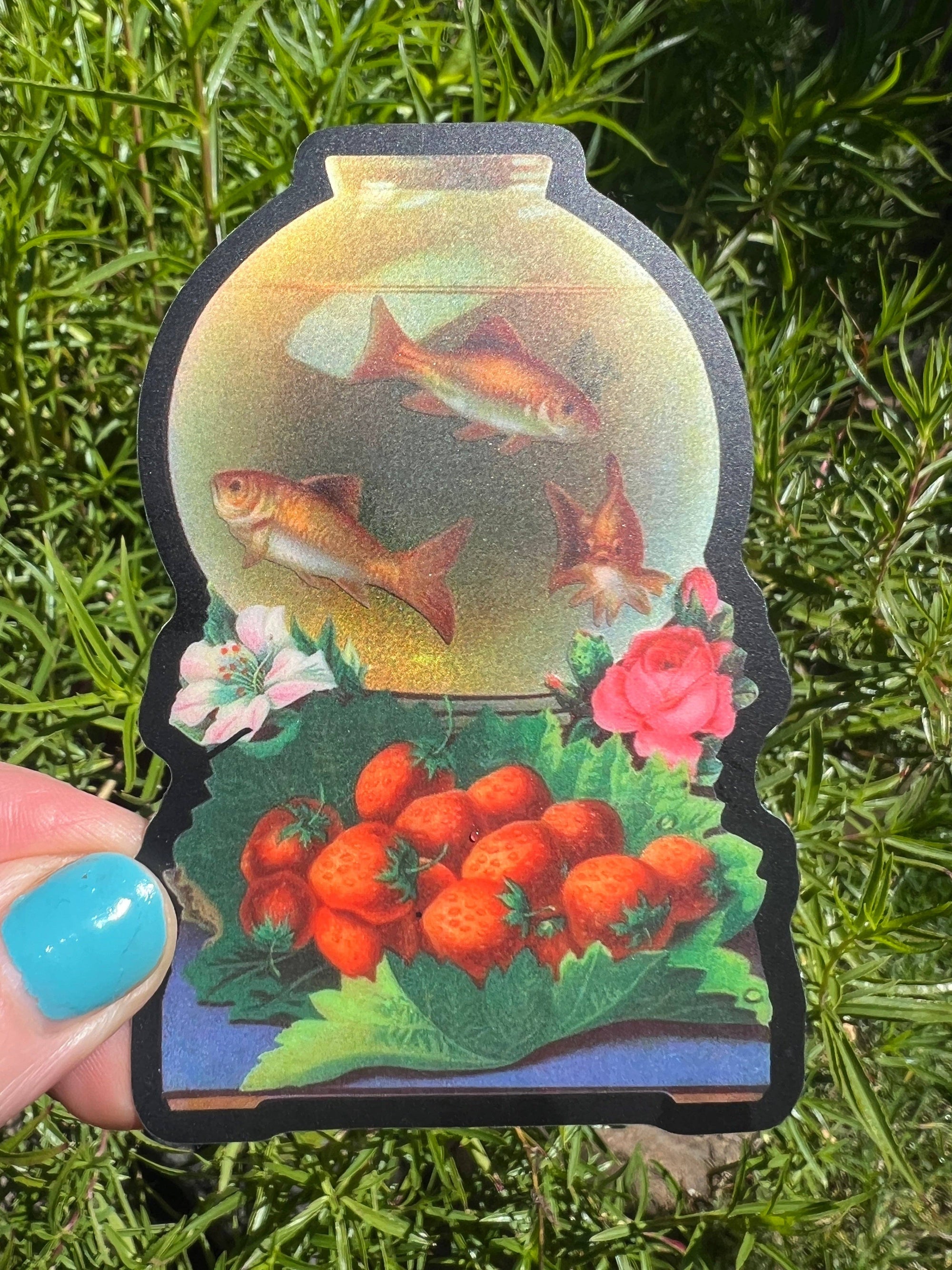 Goldfish Bowl 3" Sticker