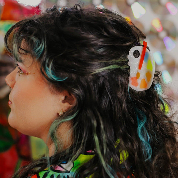 Paint Palette Claw Hair Clip