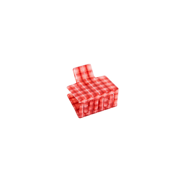 CHUNKS - Midi Box Claw in Red Plaid