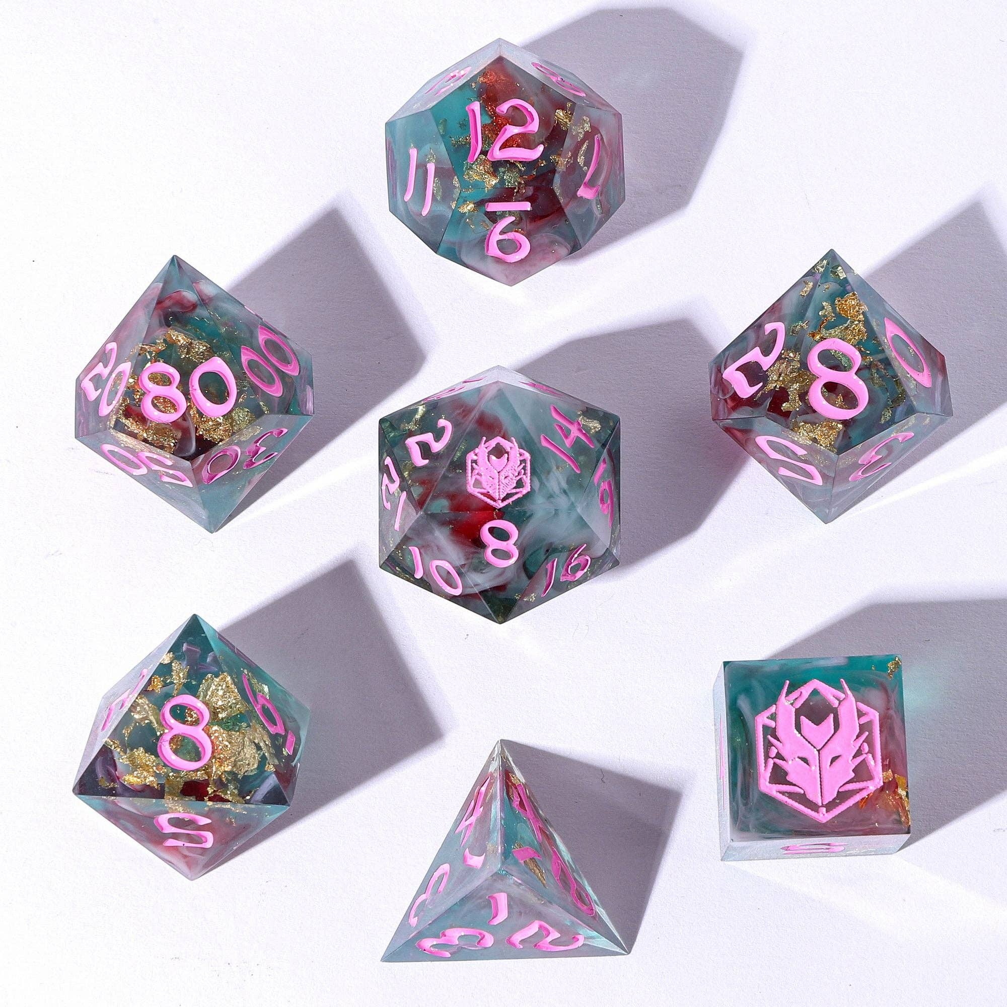 Sharp Edge Resin Dice Set - Interstellar Vortex