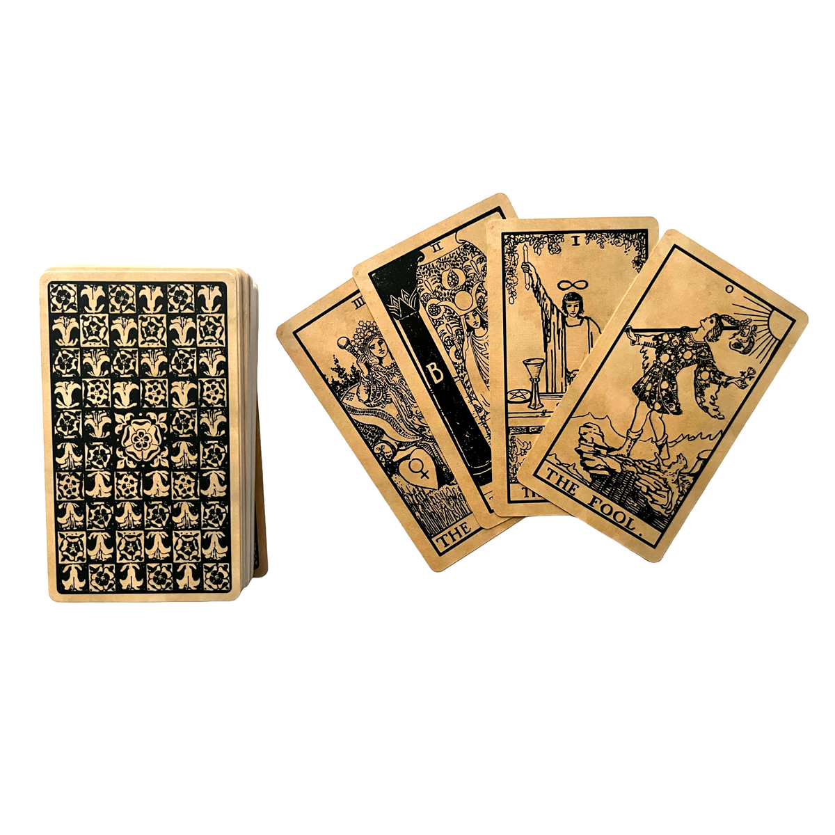 1909 Rider-Waite-Smith Tarot & Guide - Tea-Stained