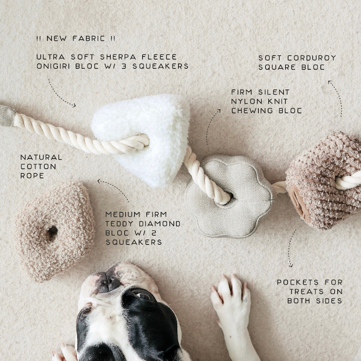 Lambwolf Collective - BLOCS//ENRICHMENT DOG TOY // NUDE