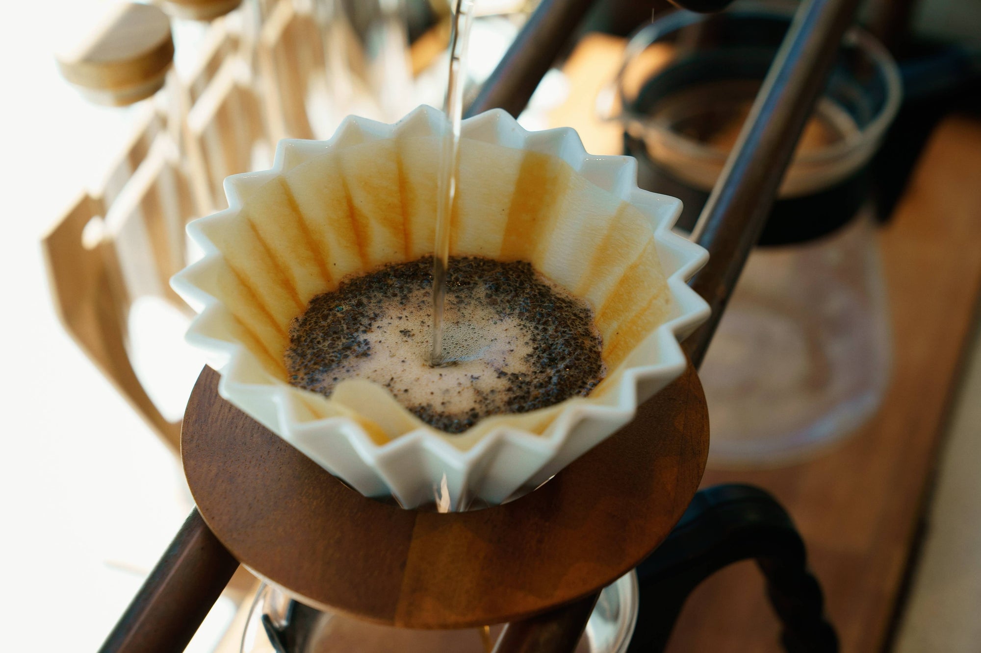 Origami - Pour Over Coffee Dripper - Porcelain - Green