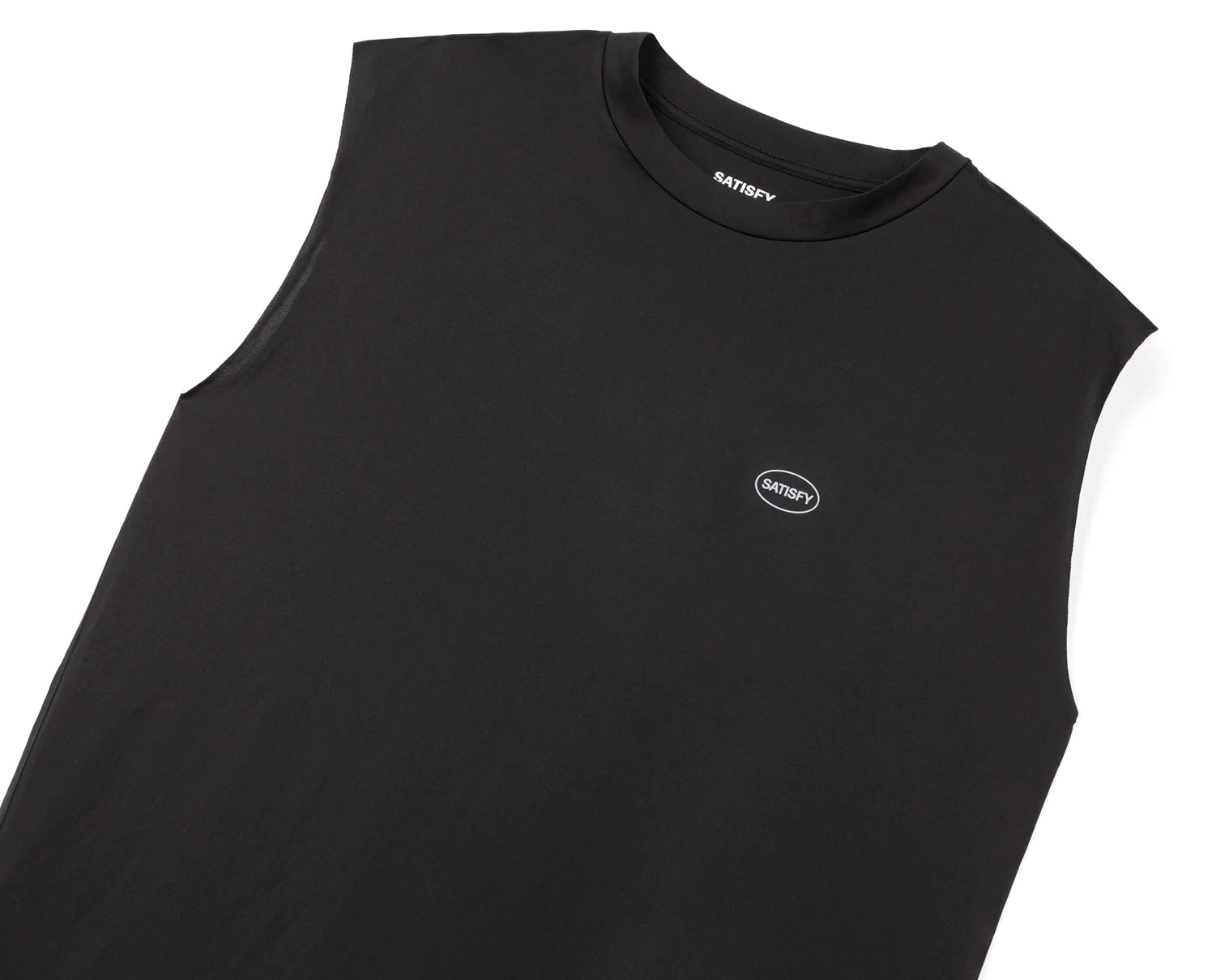 SATISFY - AuraLite Muscle Tee - Black - Space Camp