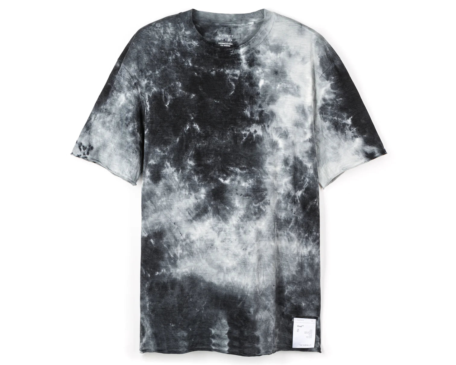 SATISFY - CloudMerino T-Shirt - Batik Black - Space Camp
