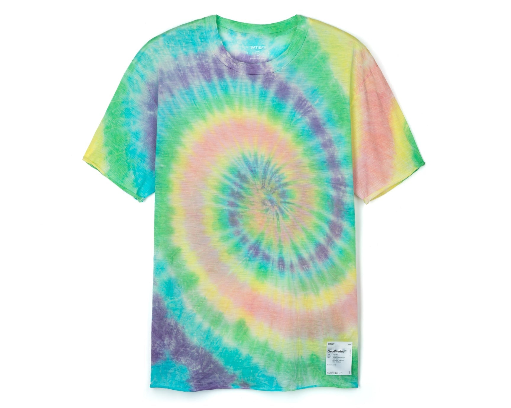 SATISFY - CloudMerino T-Shirt - Psych Tie-Dye - Space Camp