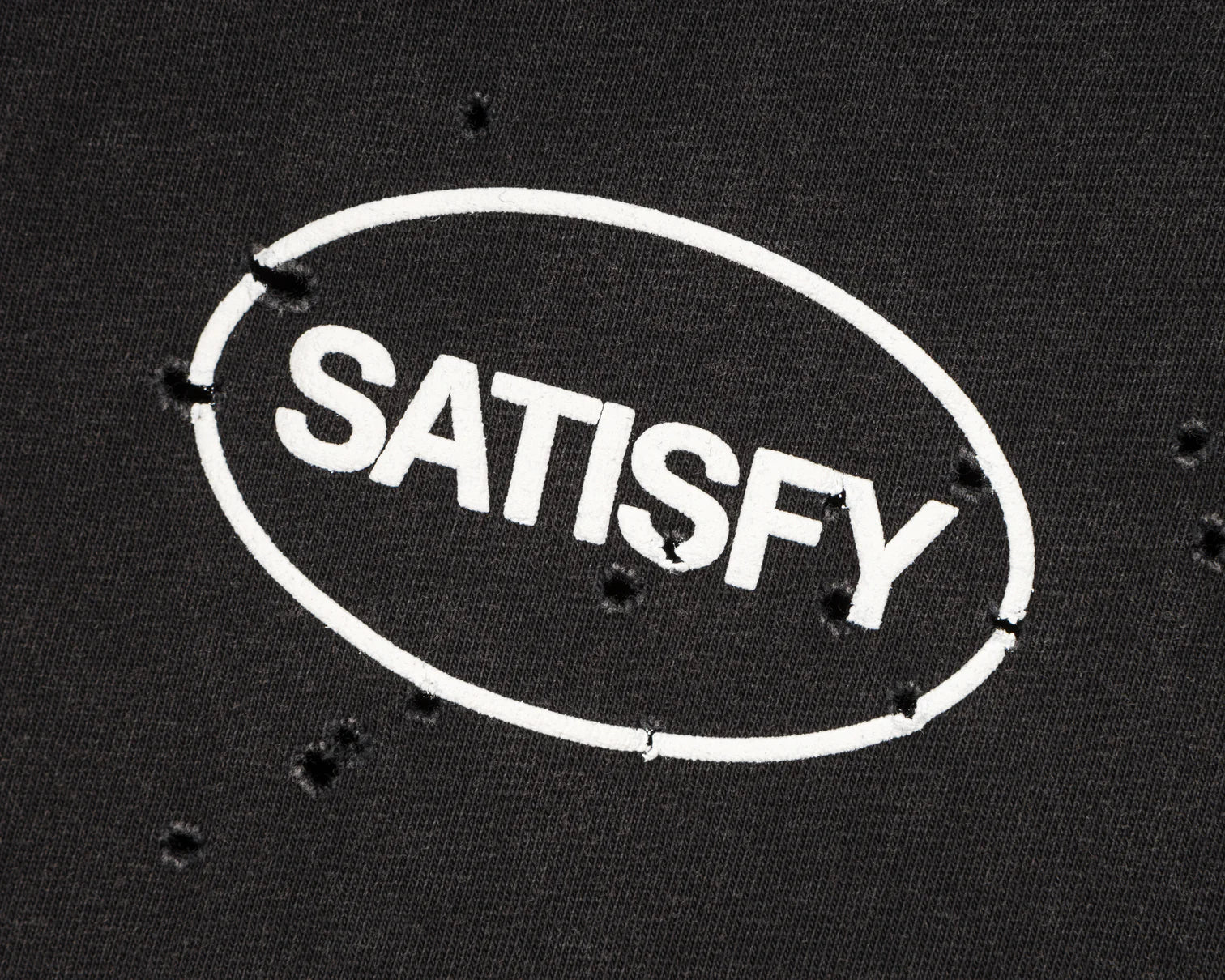 SATISFY - MothTech T-shirt - Aged Black - Space Camp