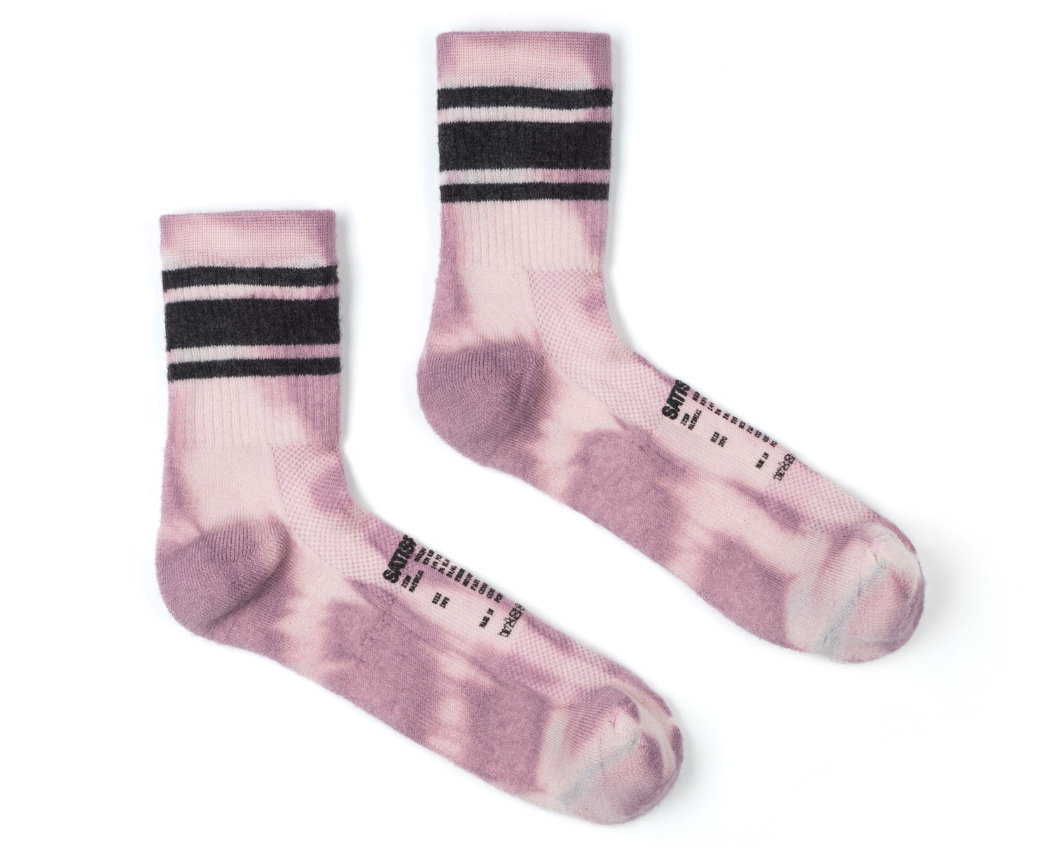 SATISFY - Merino Tube Socks - Rock Salt Tie-Dye