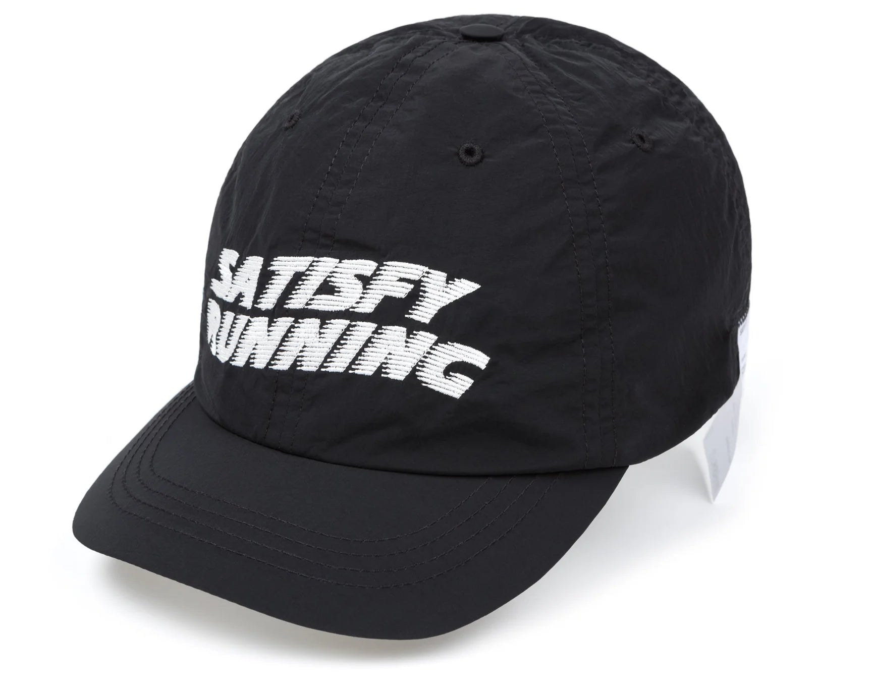 SATISFY - FliteSilk Running Cap - Black Embroidered - Space Camp