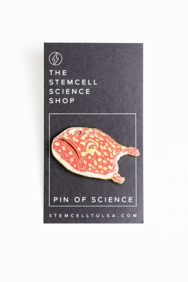 Abe’s Deepsea Toad Enamel Pin (Chaunax abei)