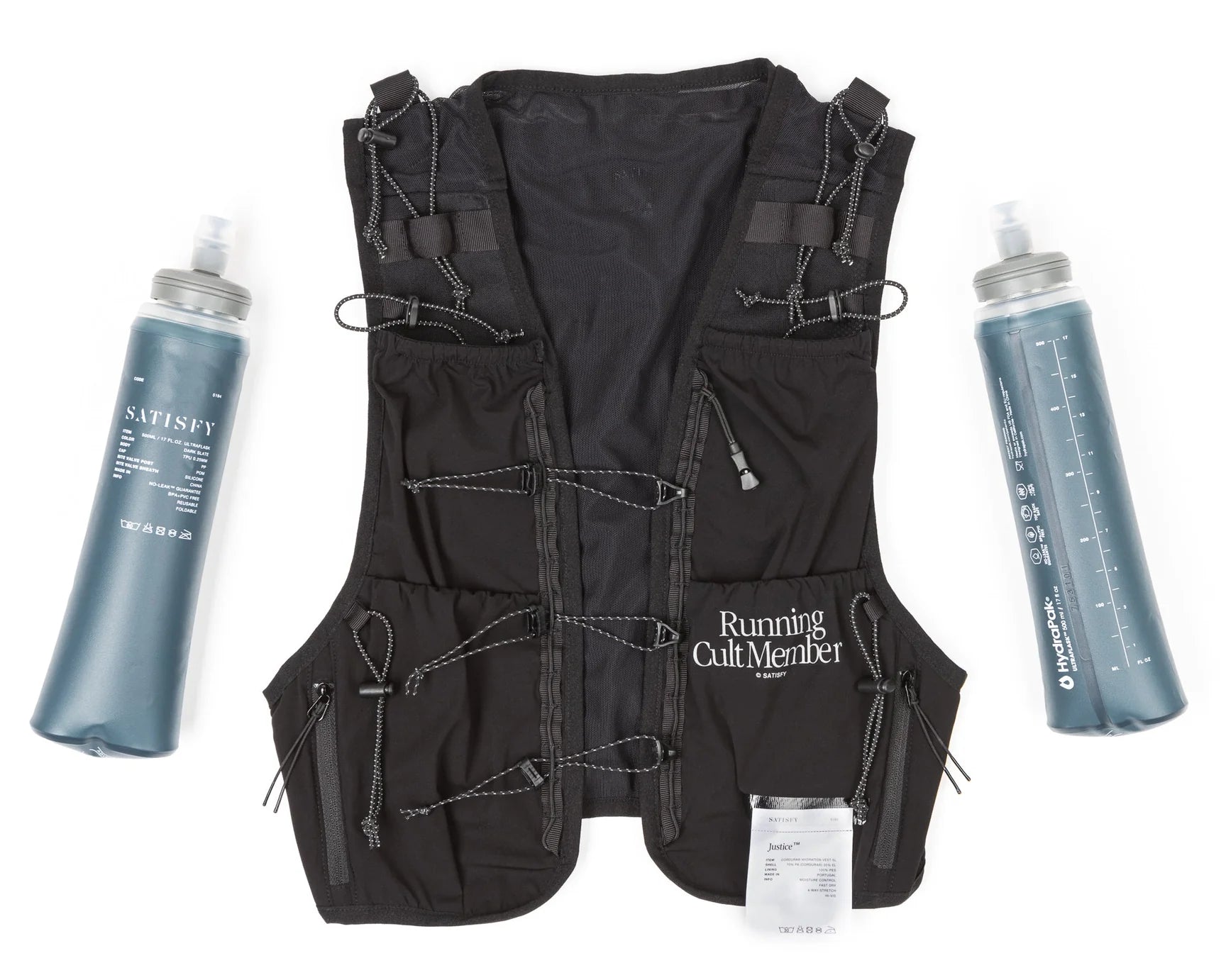 SATISFY - Justice Cordura 5L Hydration Vest - Black - Space Camp