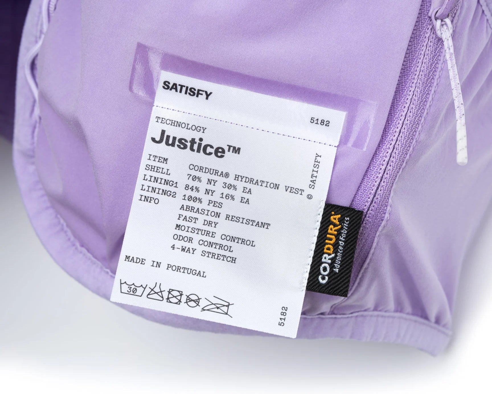 SATISFY - Justice Cordura 5L Hydration Vest - Mineral Lilac - Space Camp