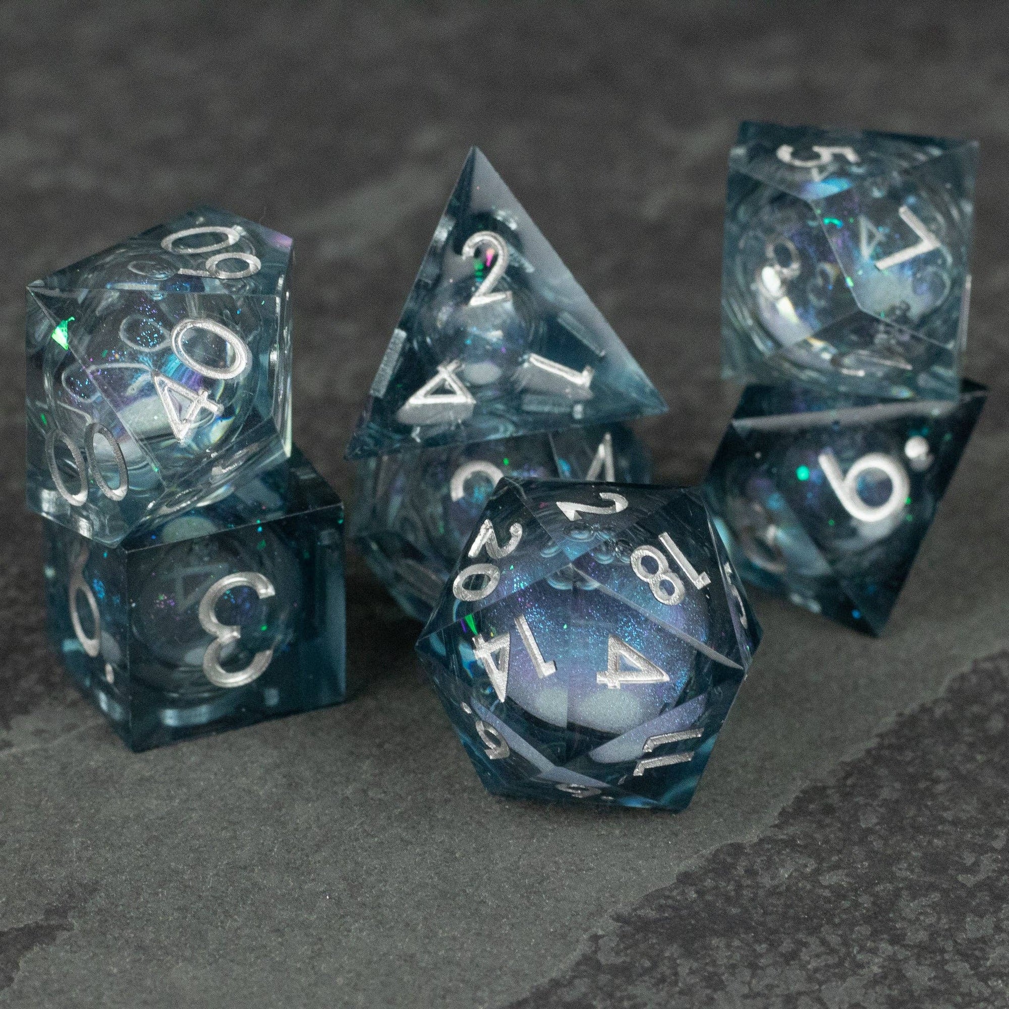 Astral Sea Liquid Core Dice Set - Space Camp