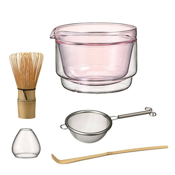 Hario - Matcha Tea Gift Set - Pink