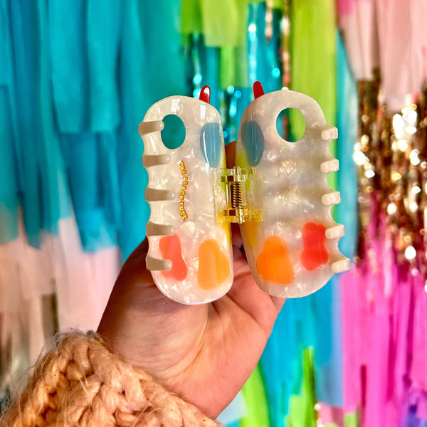Paint Palette Claw Hair Clip