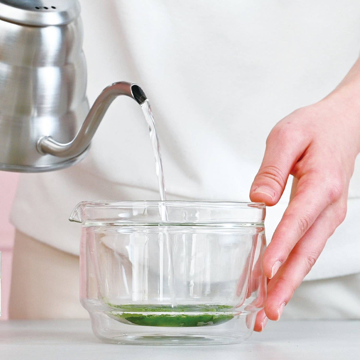 Hario - Double-Walled Matcha Bowl 300mL - Clear