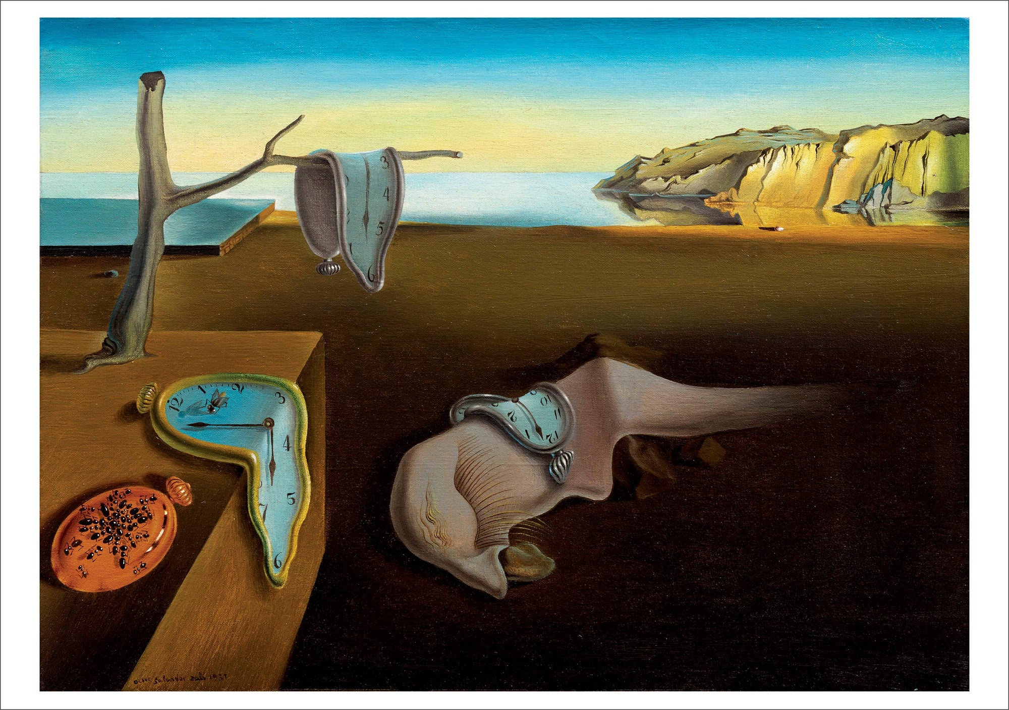 Salvador Dalí: The Persistence of Memory Notecard