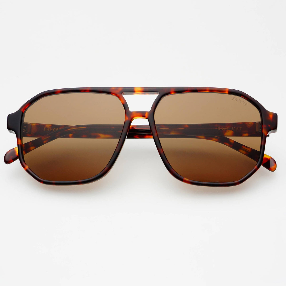 FREYRS - Billie Sunglasses - Dark Tortoise / Solid Brown