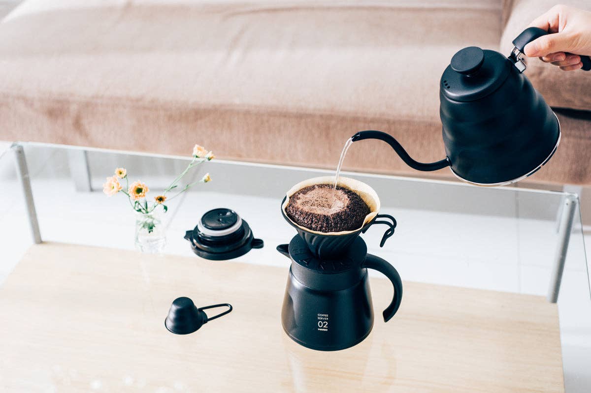 Hario- V60 Metal Coffee Dripper 02 - Silver