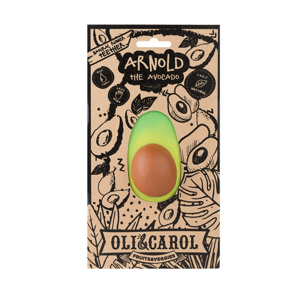 Oli & Carol - Teether Toy - Arnold the Avocado