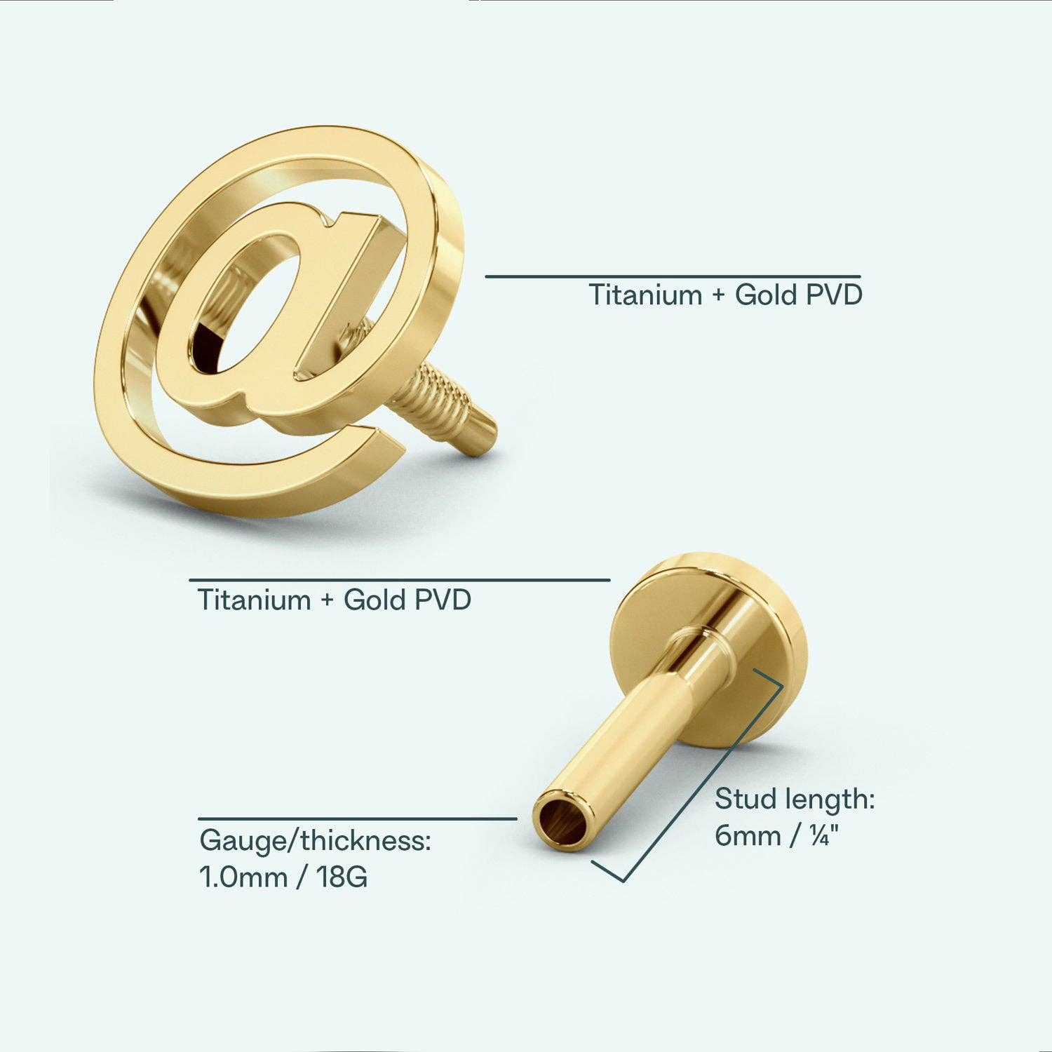 STUDIOCULT - @ Flat Back Earring