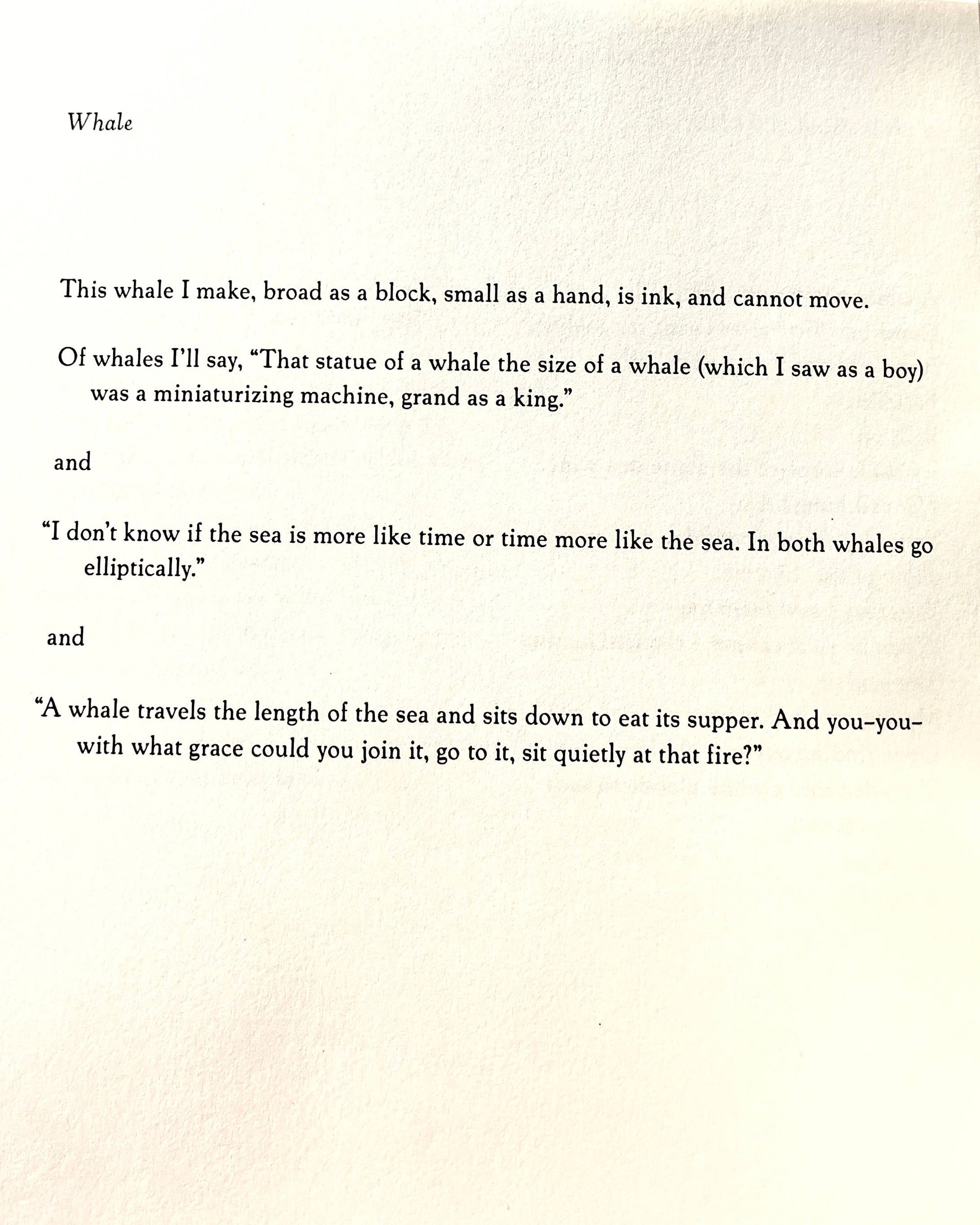 Wish the Whale Bell to be Made Fresh - Poems for Whales