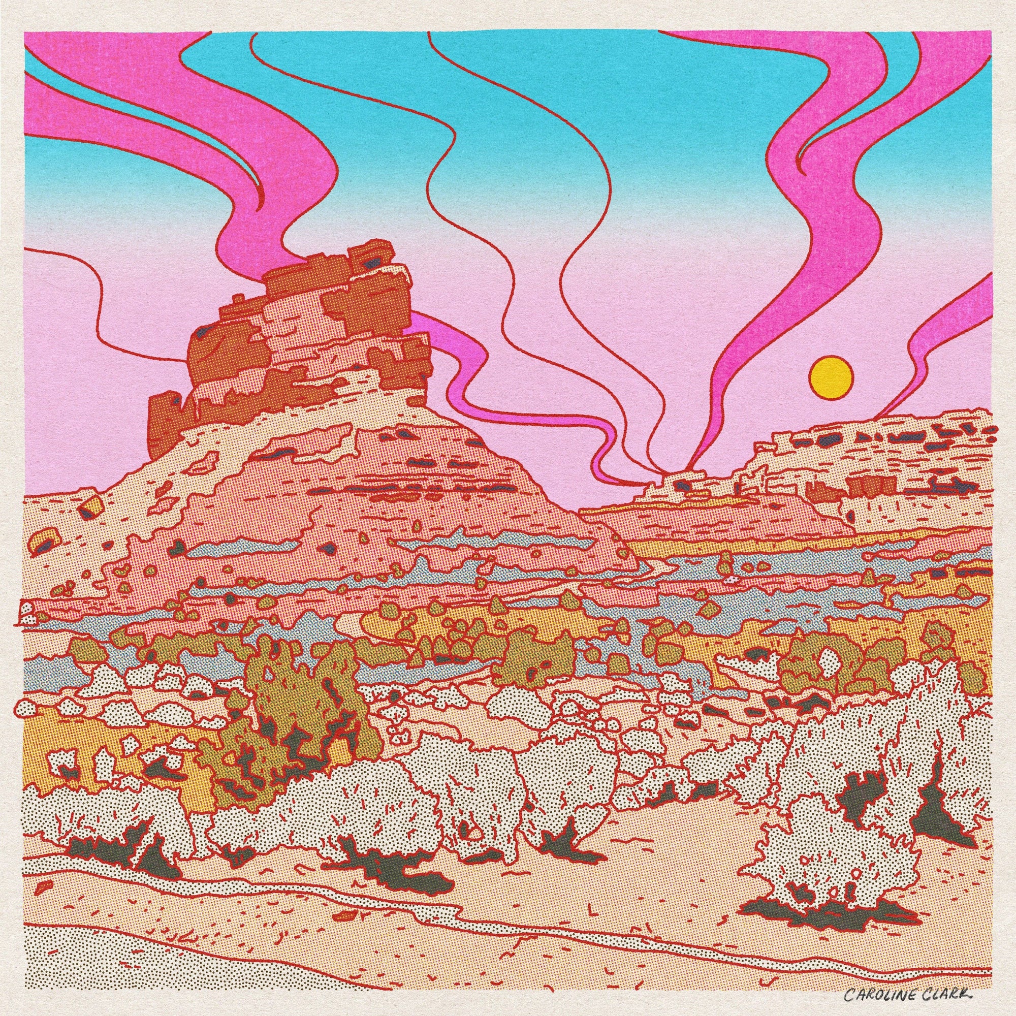 Long Lost Studio - Desert Mountain Puzzle by Caroline Clark