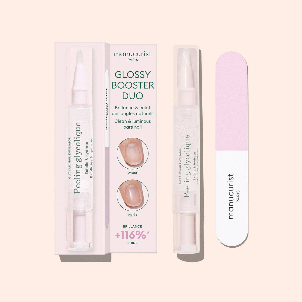 Manucurist - Glossy Booster Duo