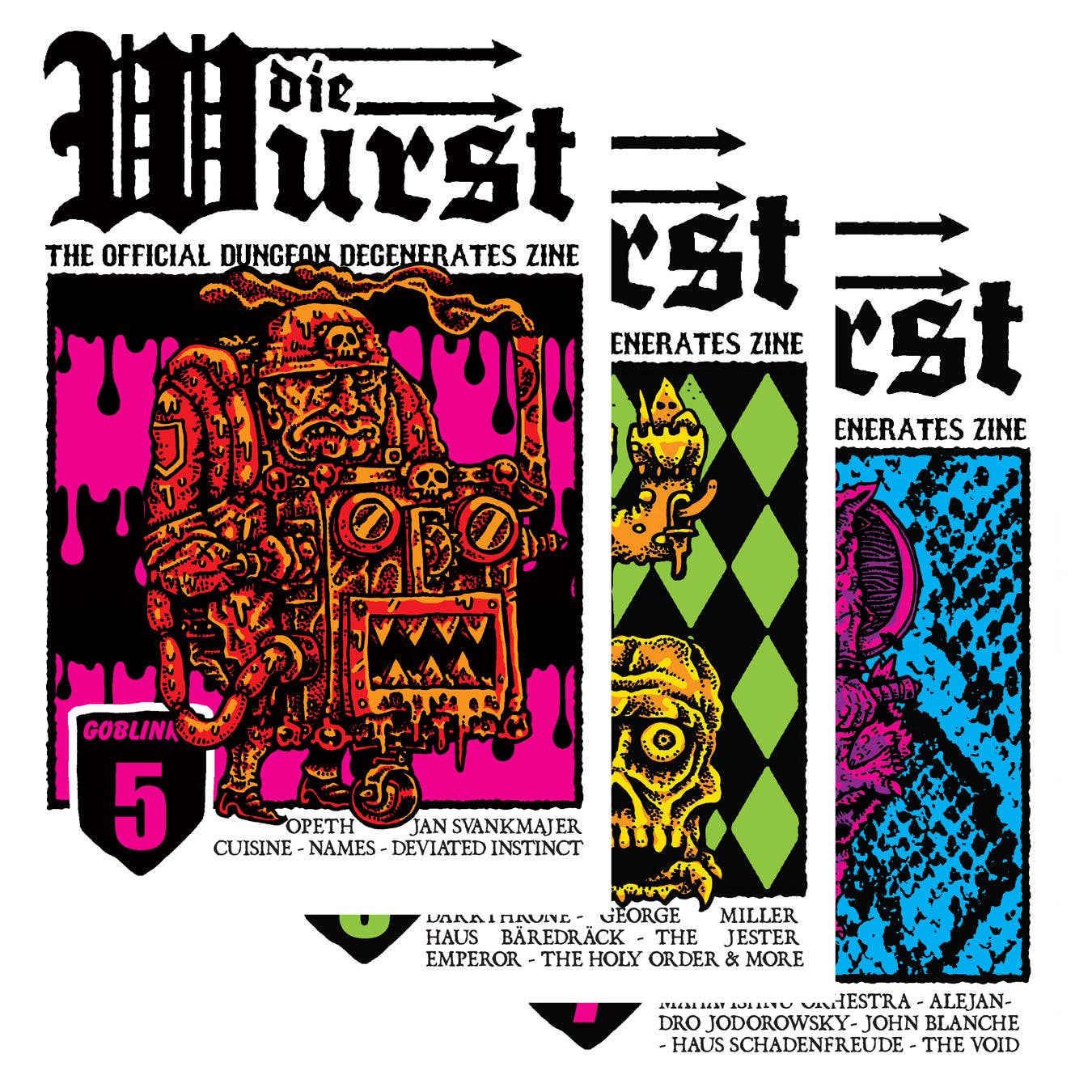 GOBLINKO - Die Wurst Zines 5,6,7 at Space Camp in Portland, Oregon