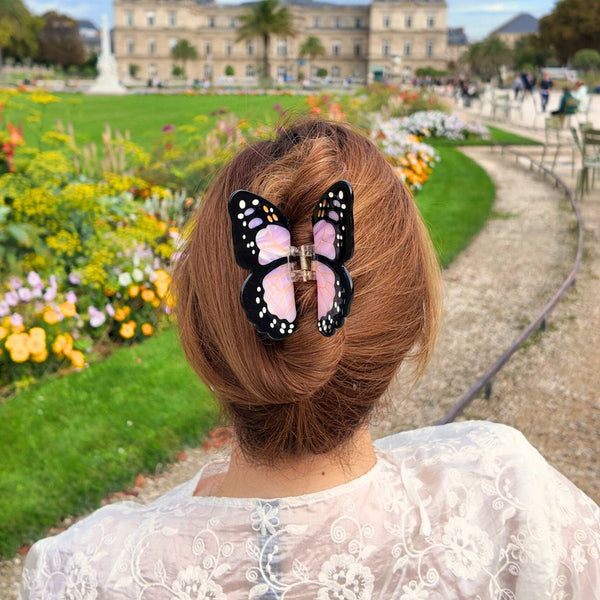 Solar Eclipse - Limited Edition Claw Hair Clip - Monarch Butterfly - Lavender