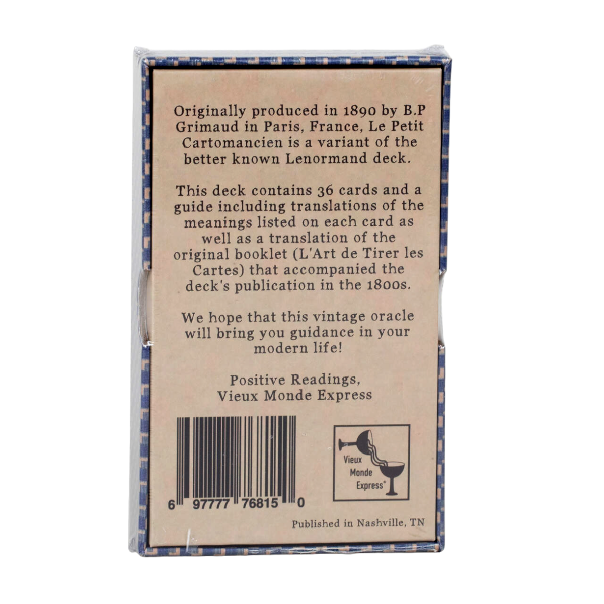 1875 Le Petit Cartomancien - Petit Lenormand Deck & Guide