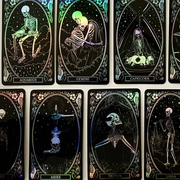 12 Zodiac Signs Sticker Pack - Holographic
