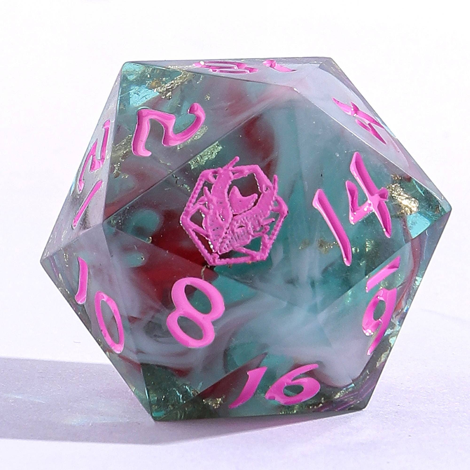 Sharp Edge Resin Dice Set - Interstellar Vortex