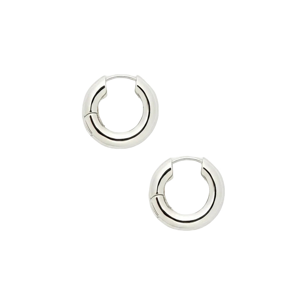 MACHETE - Chunky Hoops - Silver