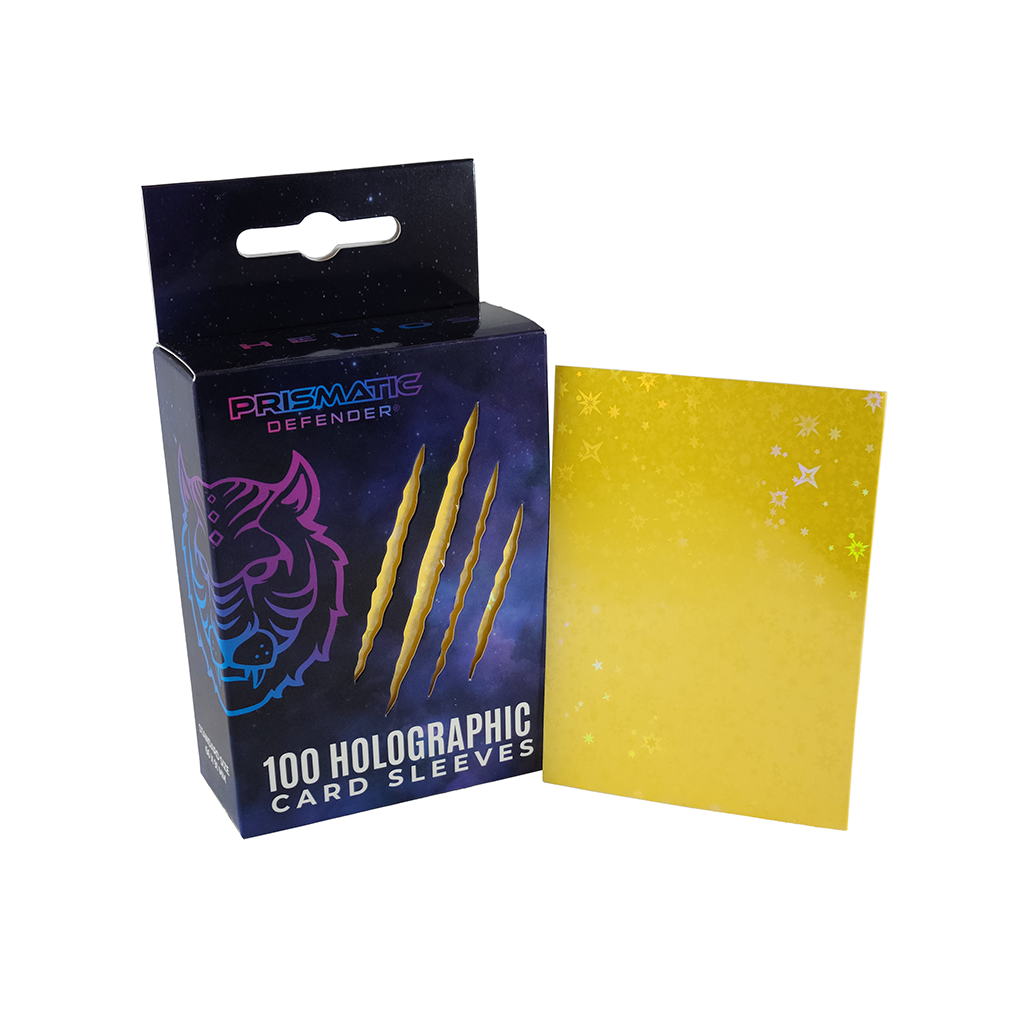 Prismatic Defender® - Holographic Card Sleeves - 3 Foil Designs - Dark Green / Starfield