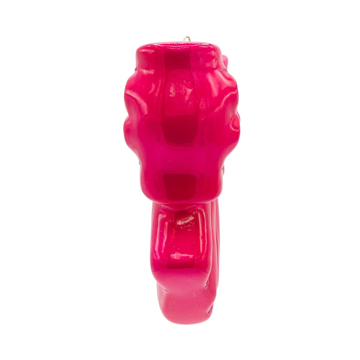 Pink Bow - Glass Ornament