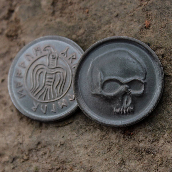 Shire Post Mint - Black Skull of Crom Coin - Blackened Bronze