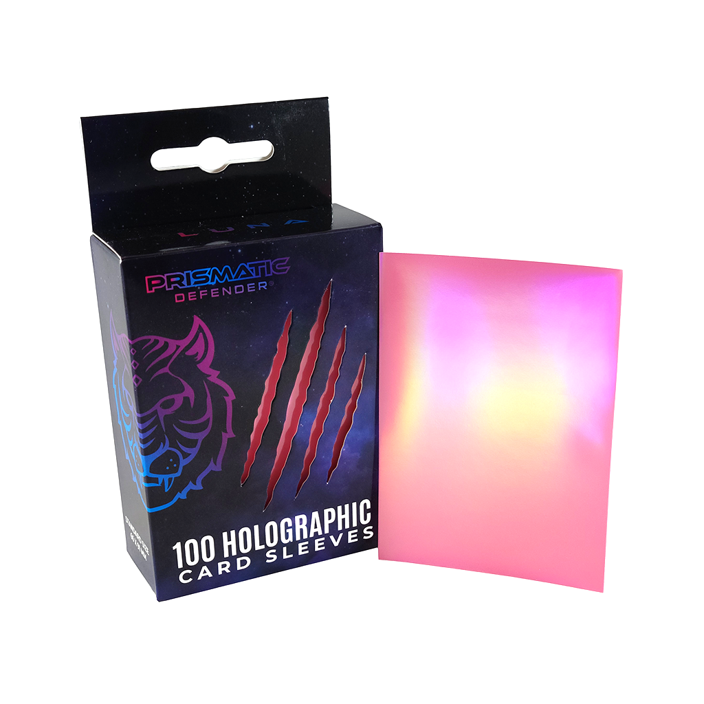 Prismatic Defender® - Holographic Card Sleeves - 3 Foil Designs - Light Pink / Oracle