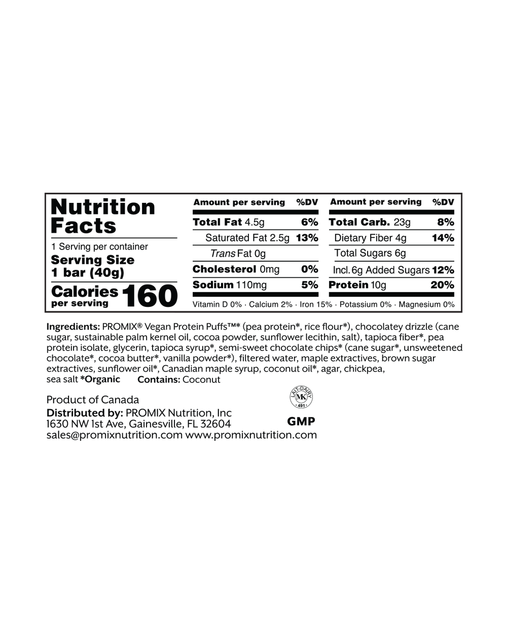 Promix - Vegan Cereal Bars: Variety / 12 Bars