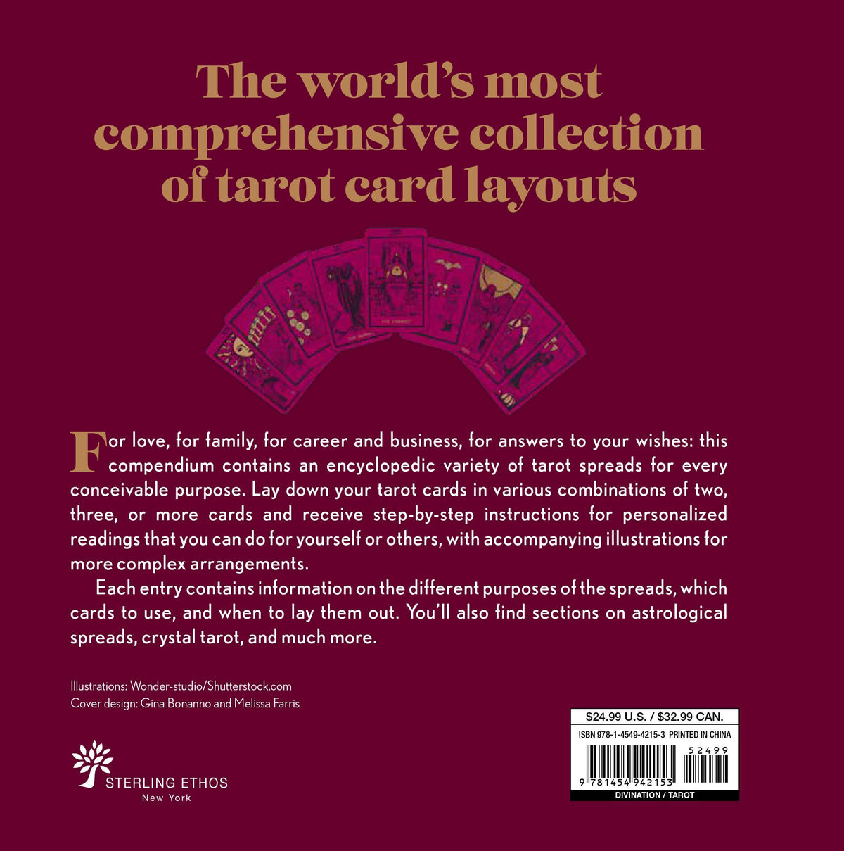 1001 Tarot Spreads: Complete Tarot Spreads for Every Purpose by Cassandra Eason