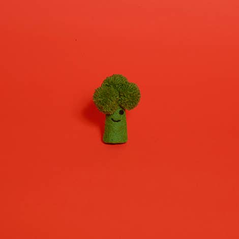 Ware of the Dog - Felted Wool Cat Toy - Broccoli