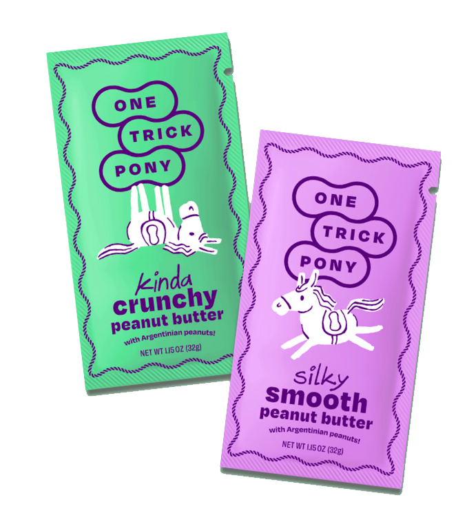 One Trick Pony - Single Serve Peanut Butter Packets - Silky Smooth - Space Camp
