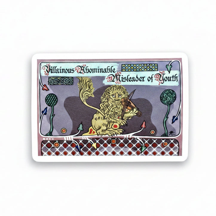 Misleader of Youth (Shakespeare) - Medieval Sticker