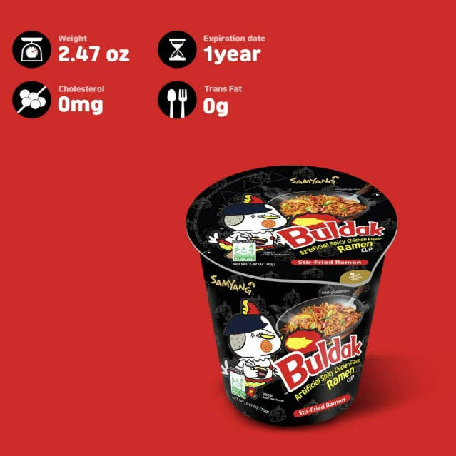 Samyang - Buldak - Original - Chicken Flavor Ramen - Cup