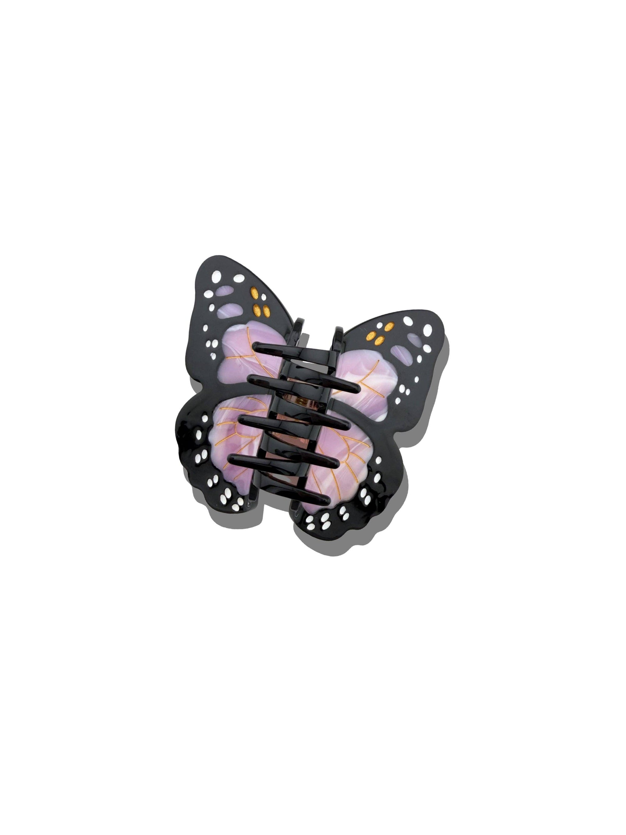 Solar Eclipse - Monarch Butterfly Claw Hair Clip - Pink