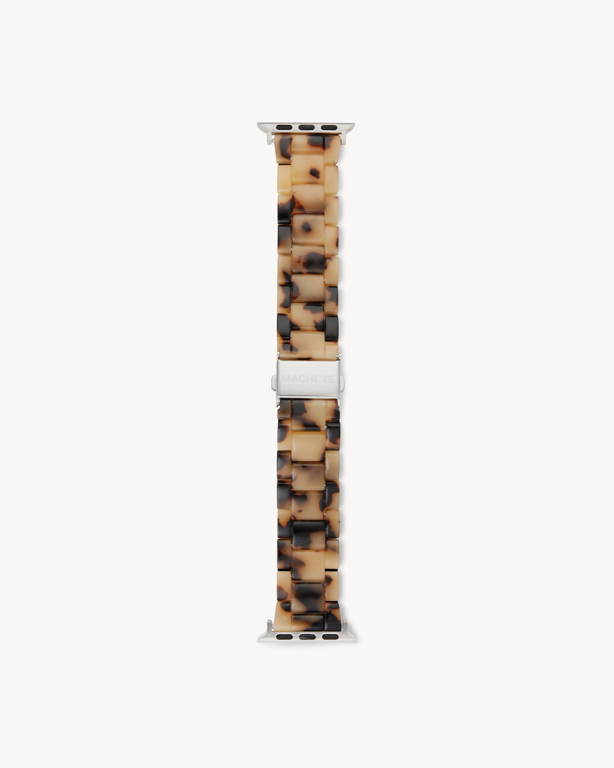 MACHETE - Apple Watch Band in Blonde Tortoise: Universal Fit / Black Hardware
