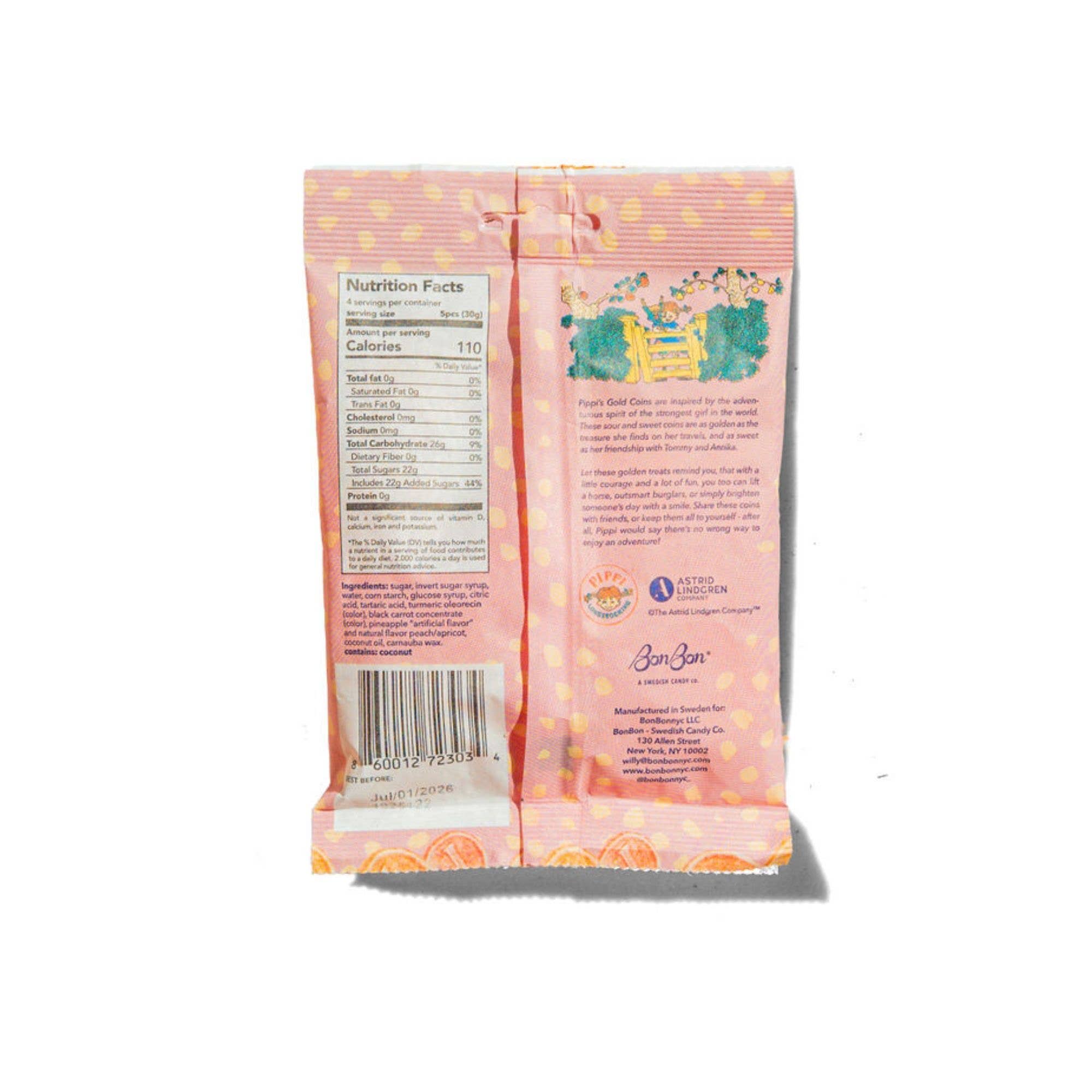 BonBon - Swedish Candy - Pippi Longstocking Gold Coins