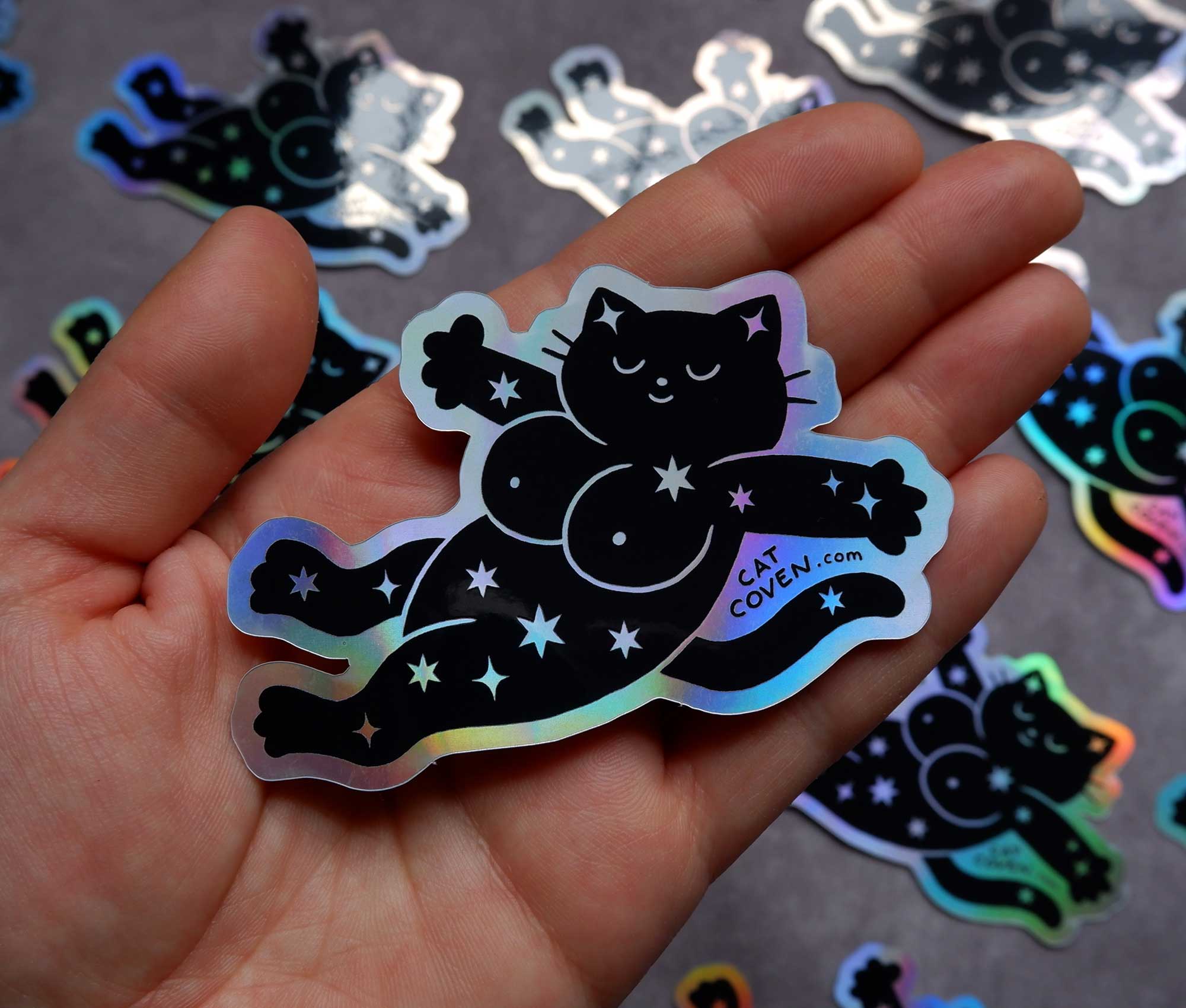 Magical Kitty - Holographic Sticker - Space Camp